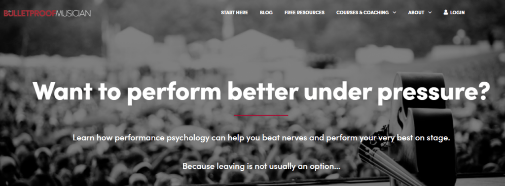 Bulletproof Musician homepage | MemberPress Bulletproof Musician homepage